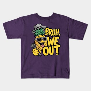 Bruh We Out Teachers Summer V2 Kids T-Shirt